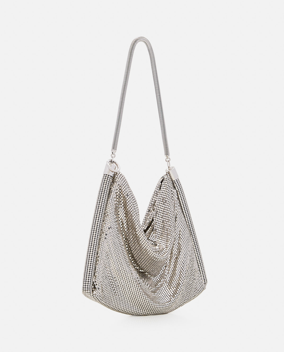 Rabanne Women Pixel Tube Aluminum Shoulder Bag PACO RABANNE