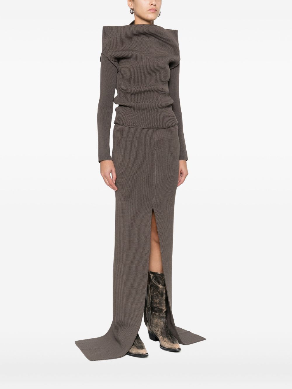 Rick Owens Women Wool Off-Shoulder Sweater RICK OWENS