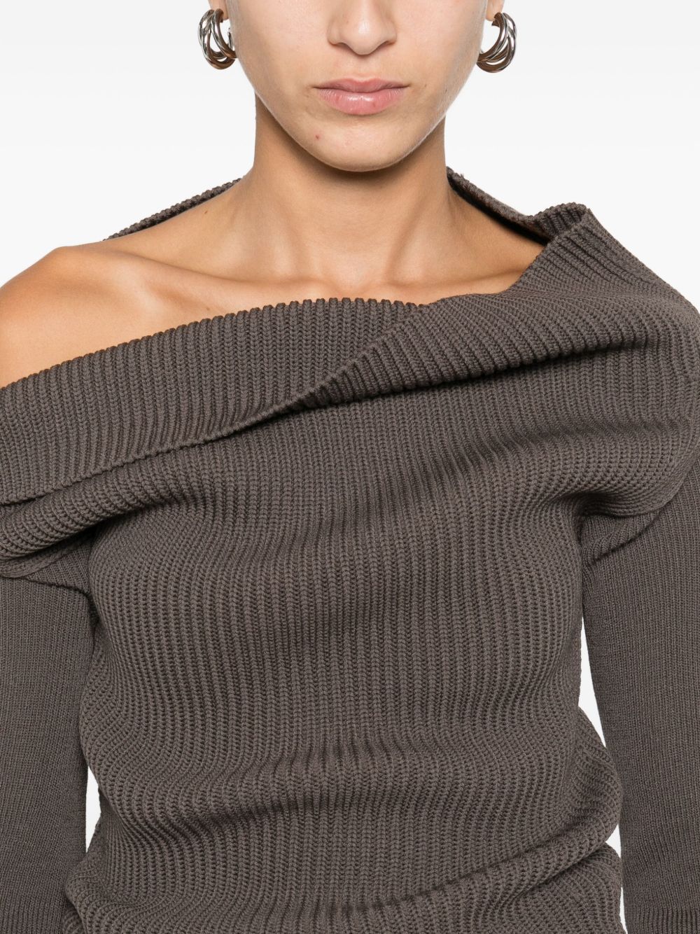 Rick Owens Women Wool Off-Shoulder Sweater RICK OWENS