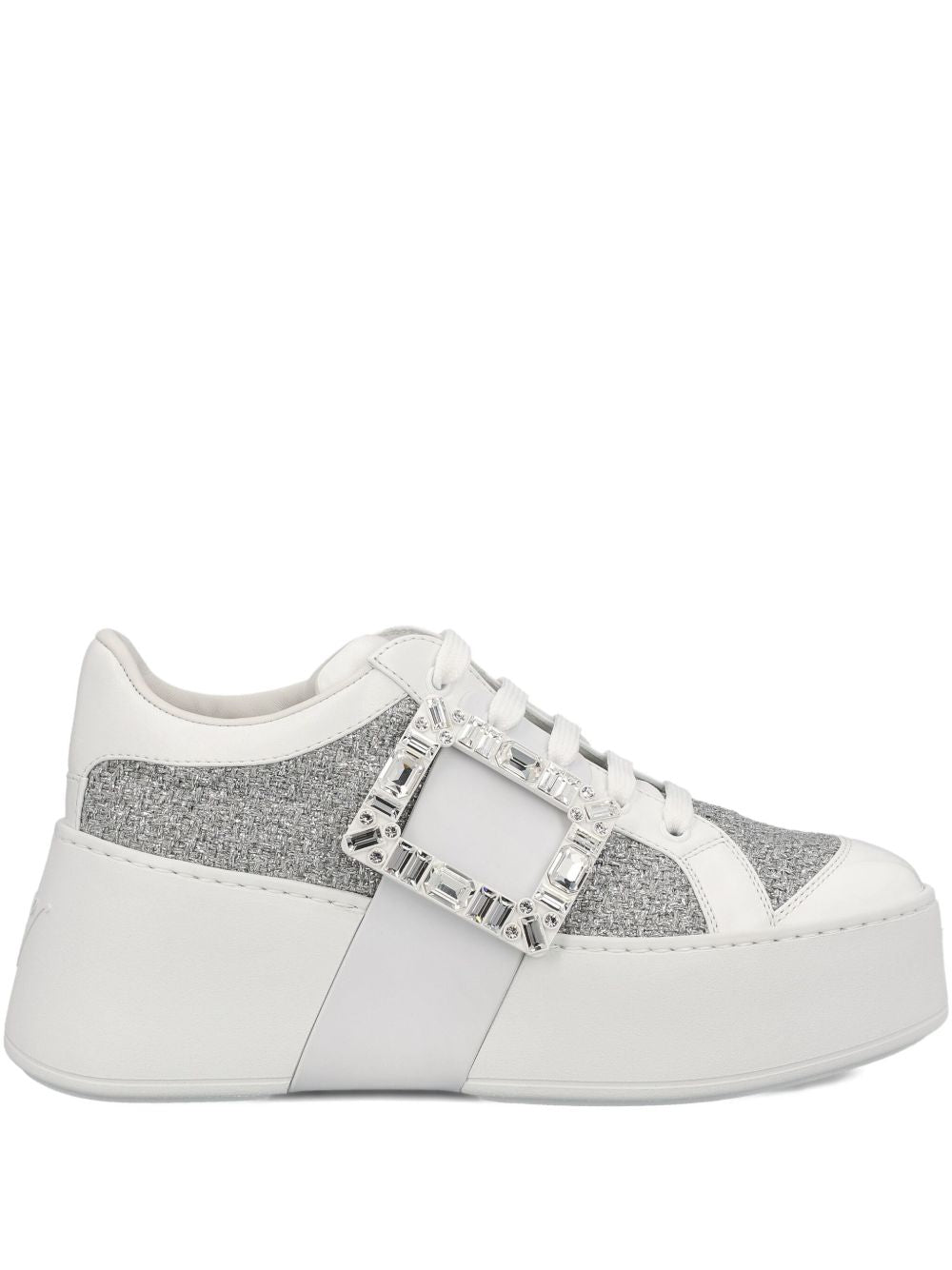 Roger Vivier Women Viv Skate High Strass Sneakers ROGER VIVIER