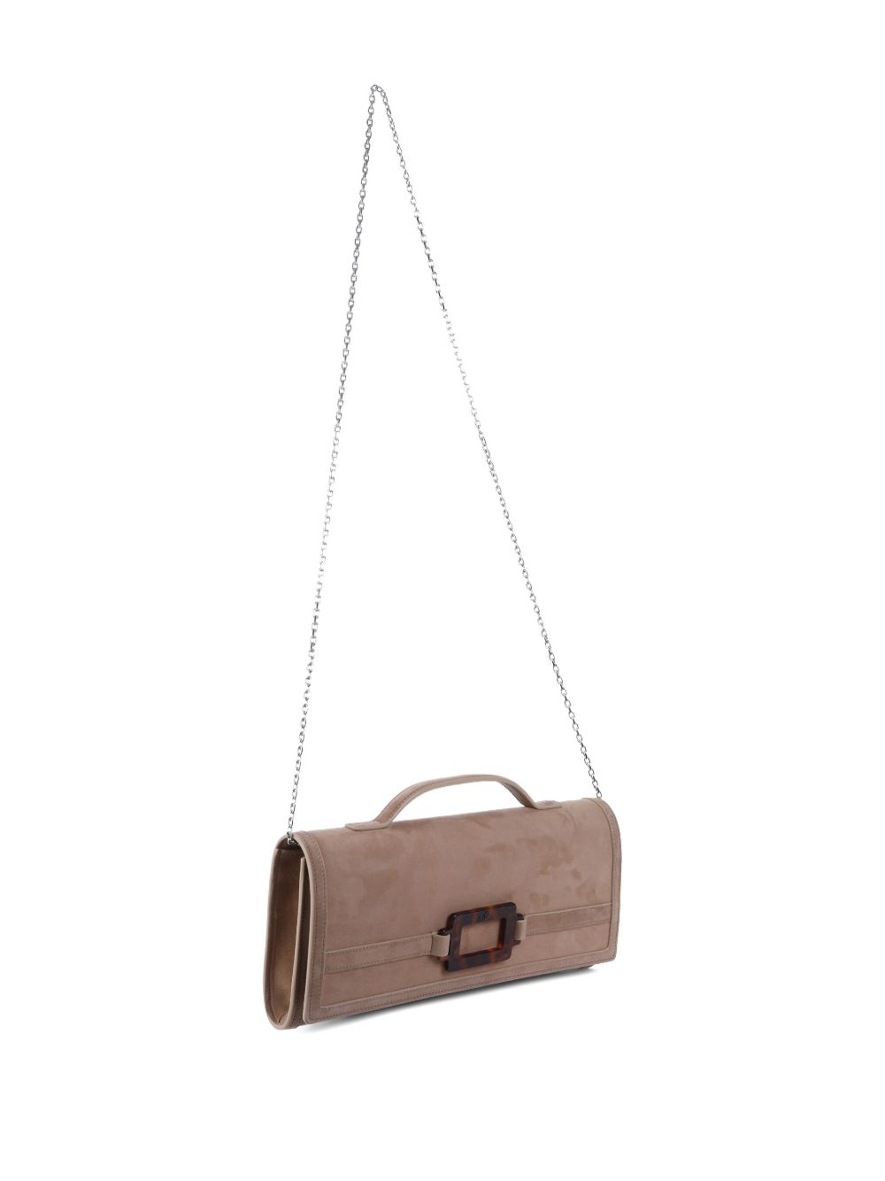 Roger Vivier Women Belle Vivier Leather Clutch ROGER VIVIER
