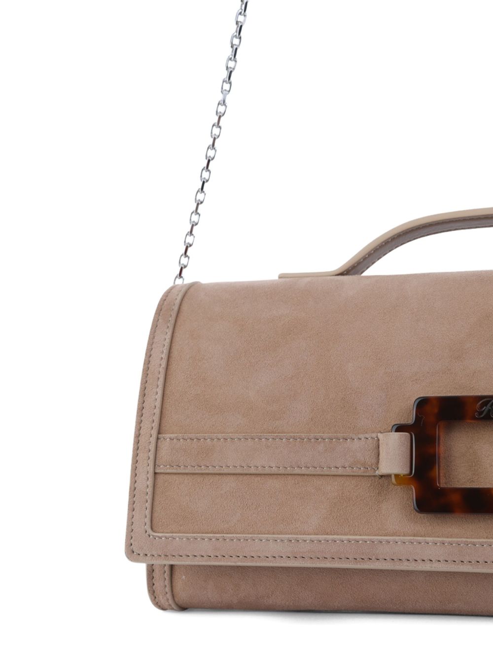 Roger Vivier Women Belle Vivier Leather Clutch ROGER VIVIER