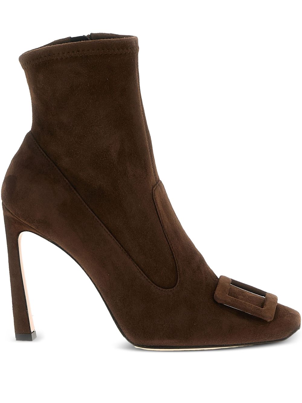 Roger Vivier Women Trompette Suede Leather Boots ROGER VIVIER