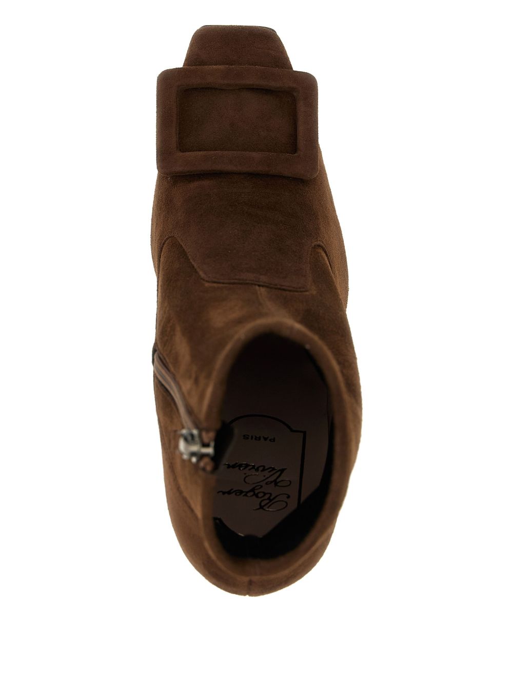 Roger Vivier Women Trompette Suede Leather Boots ROGER VIVIER
