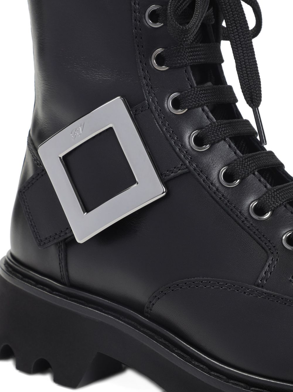 Roger Vivier Women Viv Rangers Leather Boots ROGER VIVIER