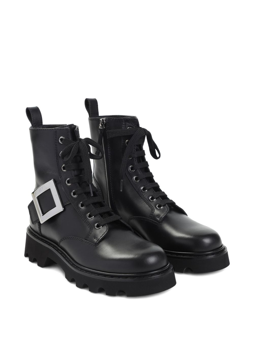 Roger Vivier Women Viv Rangers Leather Boots ROGER VIVIER