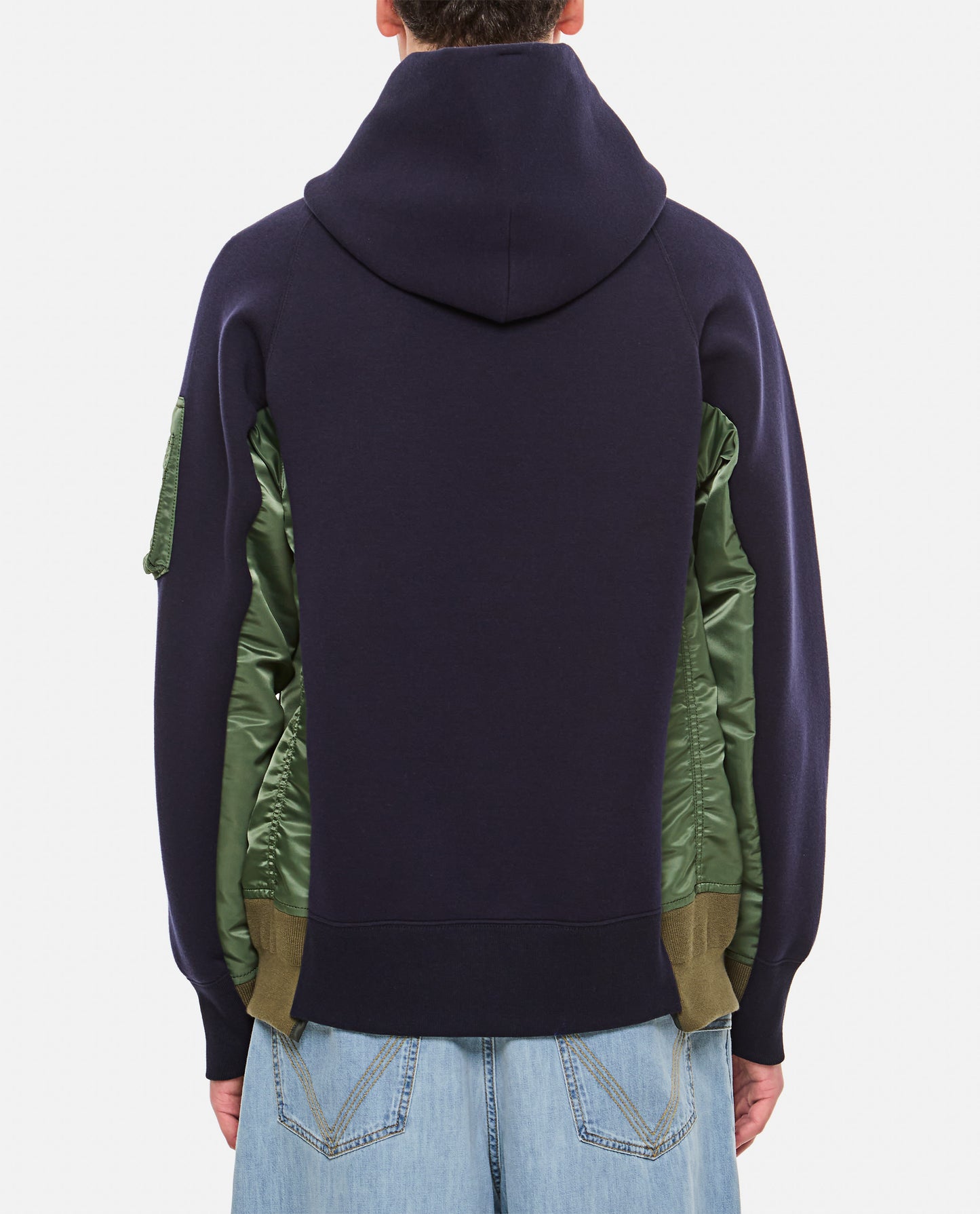 Sacai Men Sponge Sweat X Nylon Twill Pullover SACAI