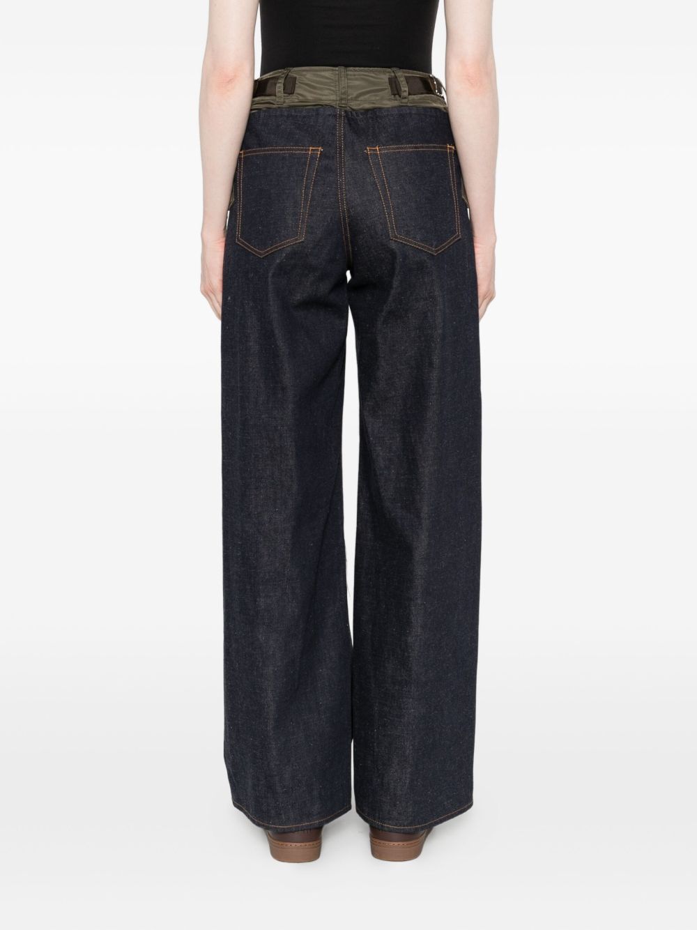 Sacai Women Denim Cotton Jeans SACAI