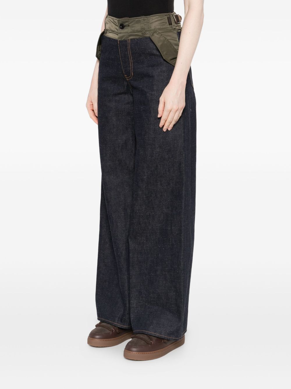 Sacai Women Denim Cotton Jeans SACAI