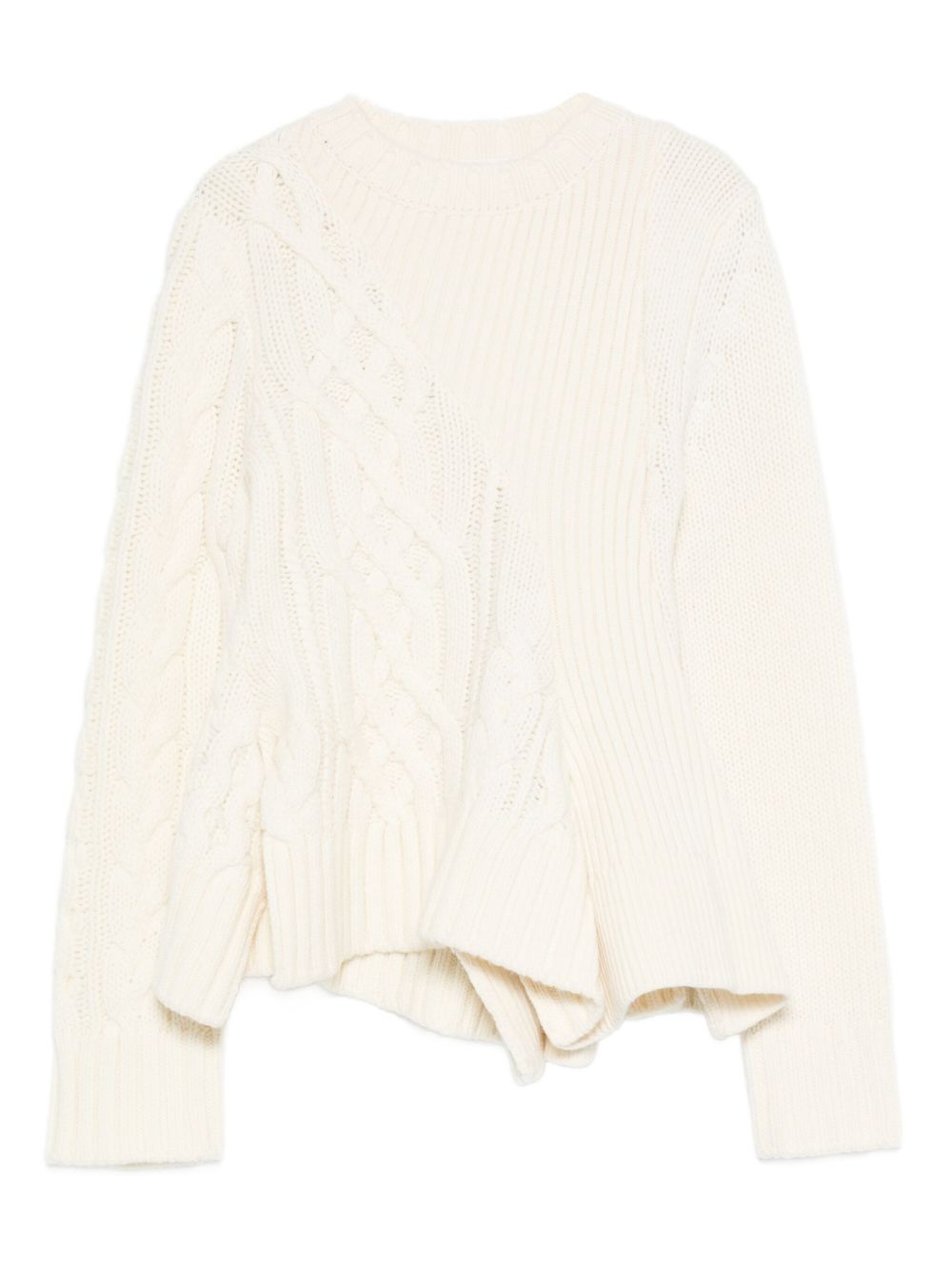 Sacai Women Wool Crewneck Sweater SACAI