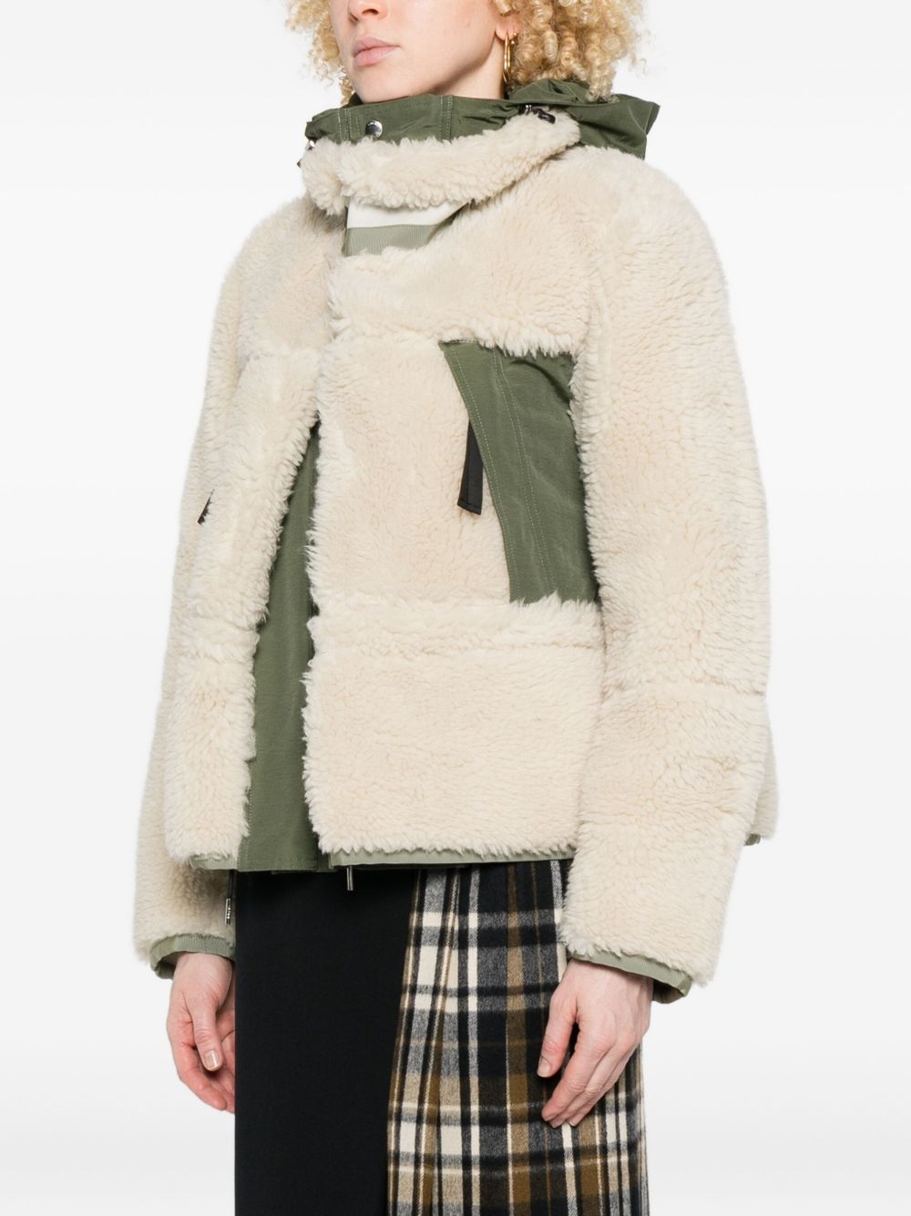 Sacai Women Shearling Blouson Jacket SACAI