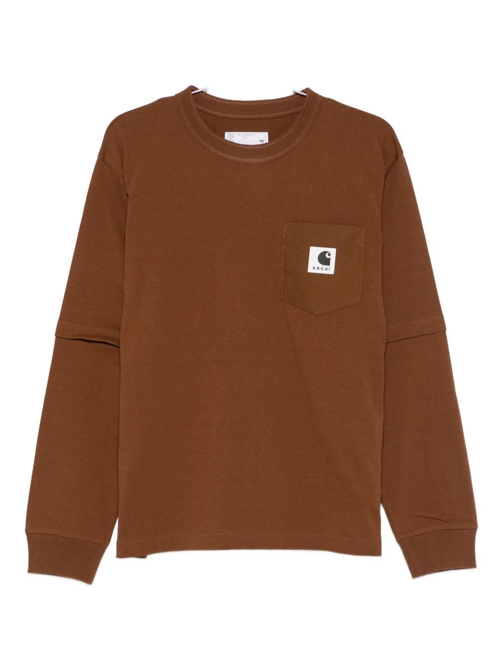 Sacai X Carhartt Wip Men Logo Cotton T-Shirt SACAI X CARHARTT WIP