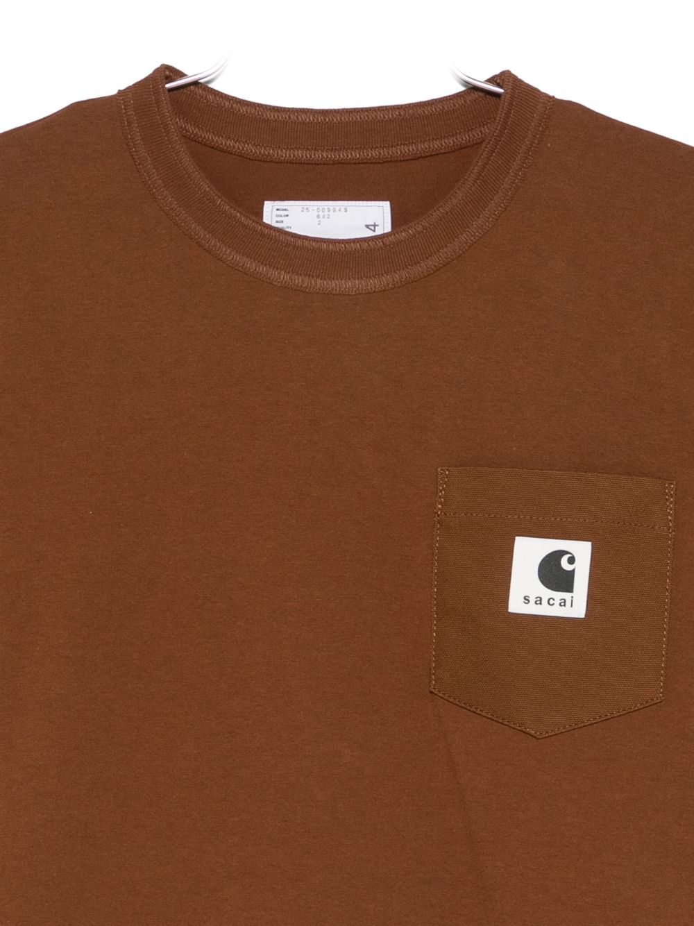 Sacai X Carhartt Wip Men Logo Cotton T-Shirt SACAI X CARHARTT WIP