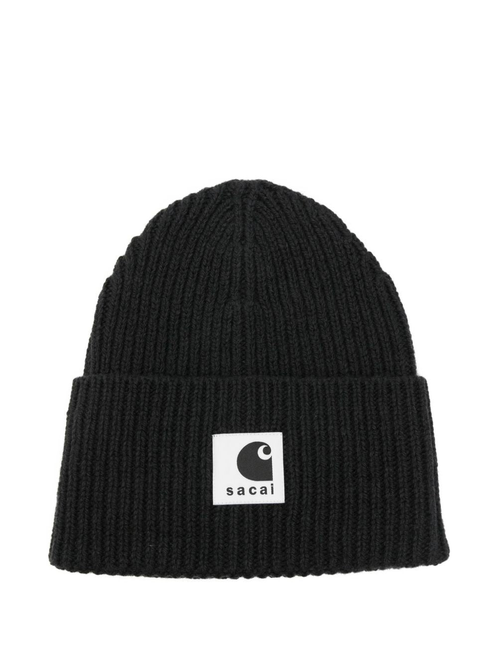 Sacai X Carhartt Wip Men Logo Wool Beanie SACAI X CARHARTT WIP