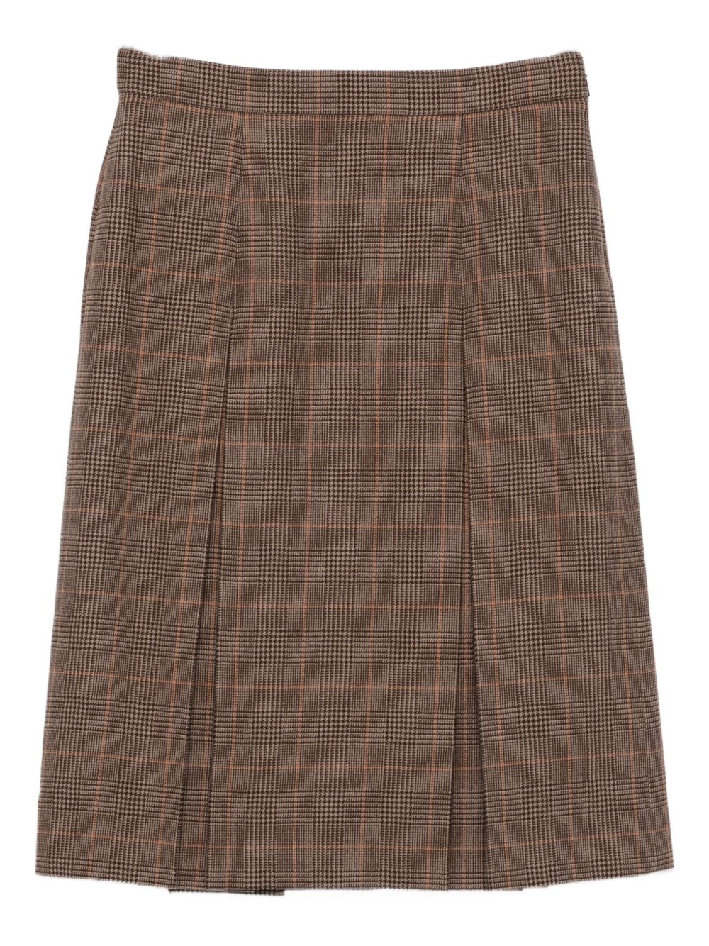 Saint Laurent Women Wool Cashmere Midi Skirt SAINT LAURENT