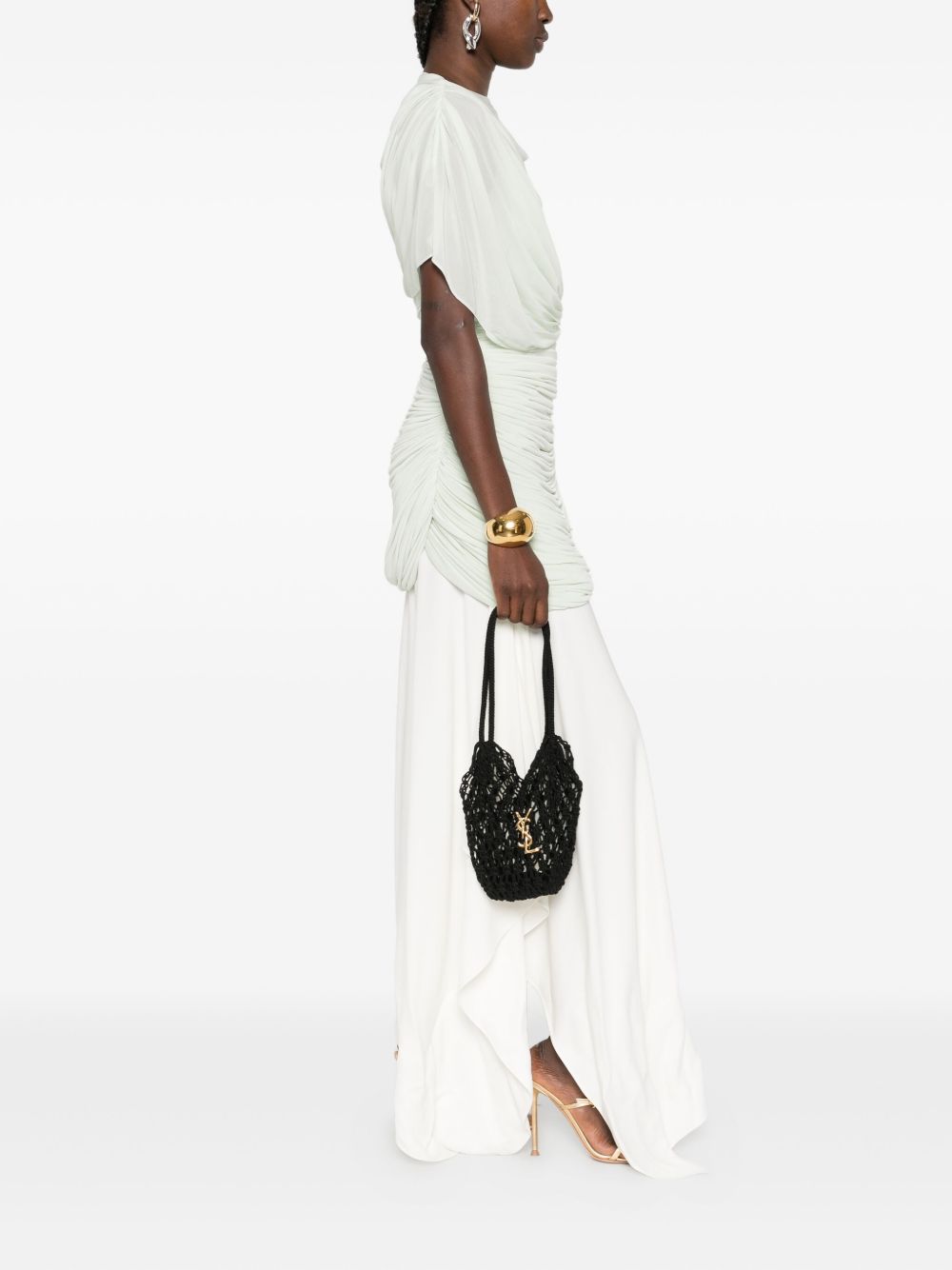 Saint Laurent Women Small Crochet Bucket Bag SAINT LAURENT
