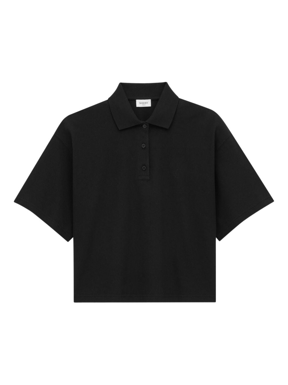 Saint Laurent Women Oversized Cotton Polo Shirt SAINT LAURENT