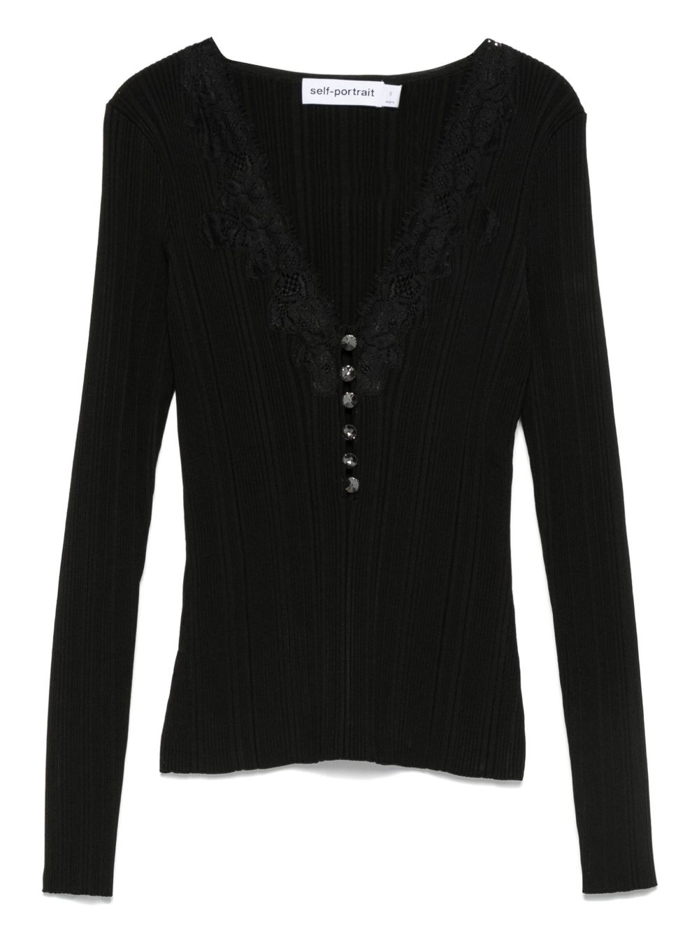 Self Portrait Women V-Necked Sweater