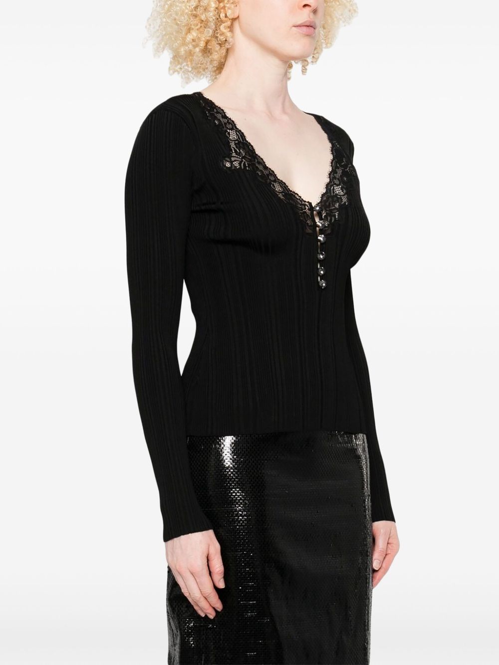 Self Portrait Women V-Necked Sweater