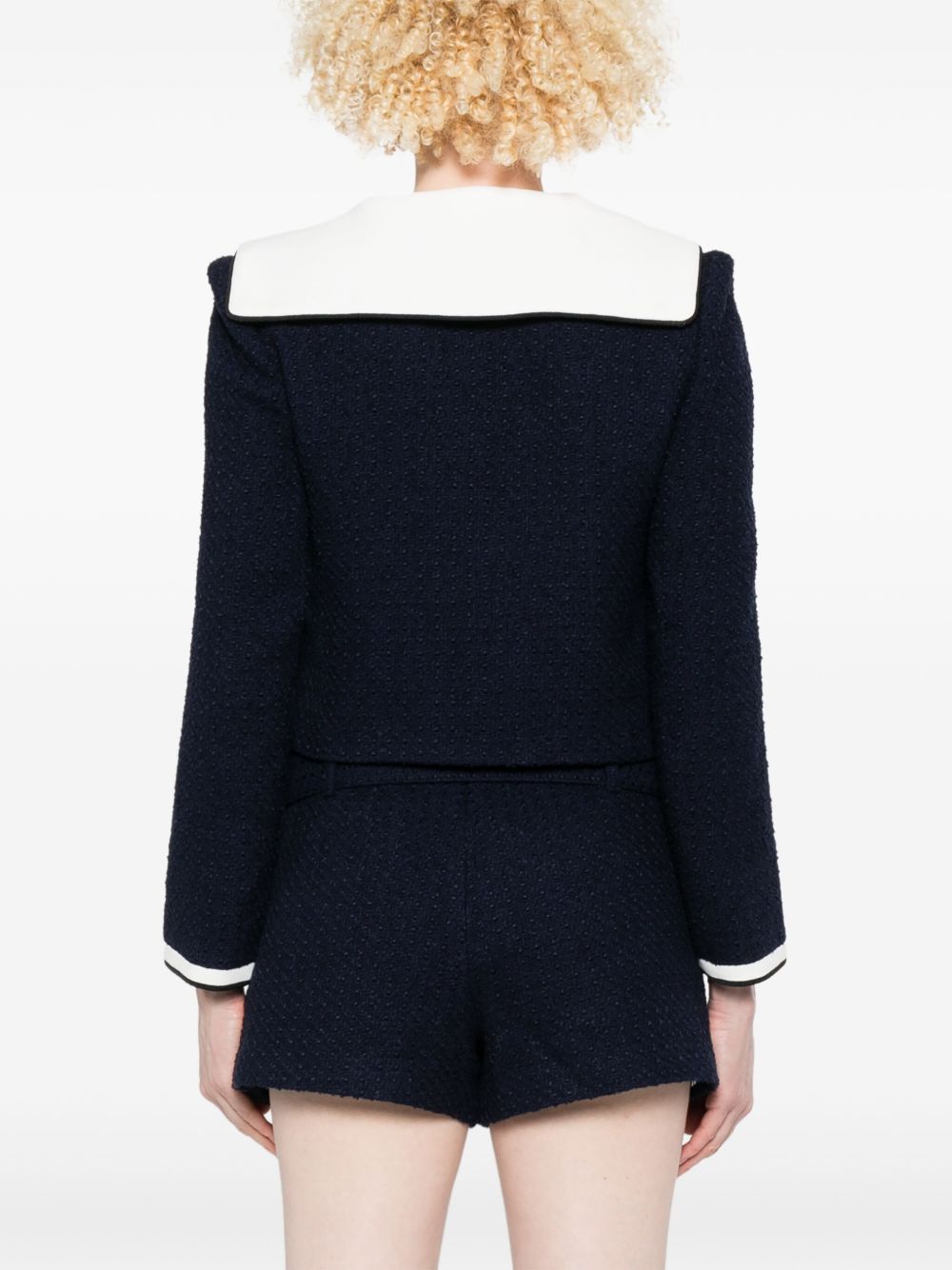Self Portrait Women Bouclé Short Jacket