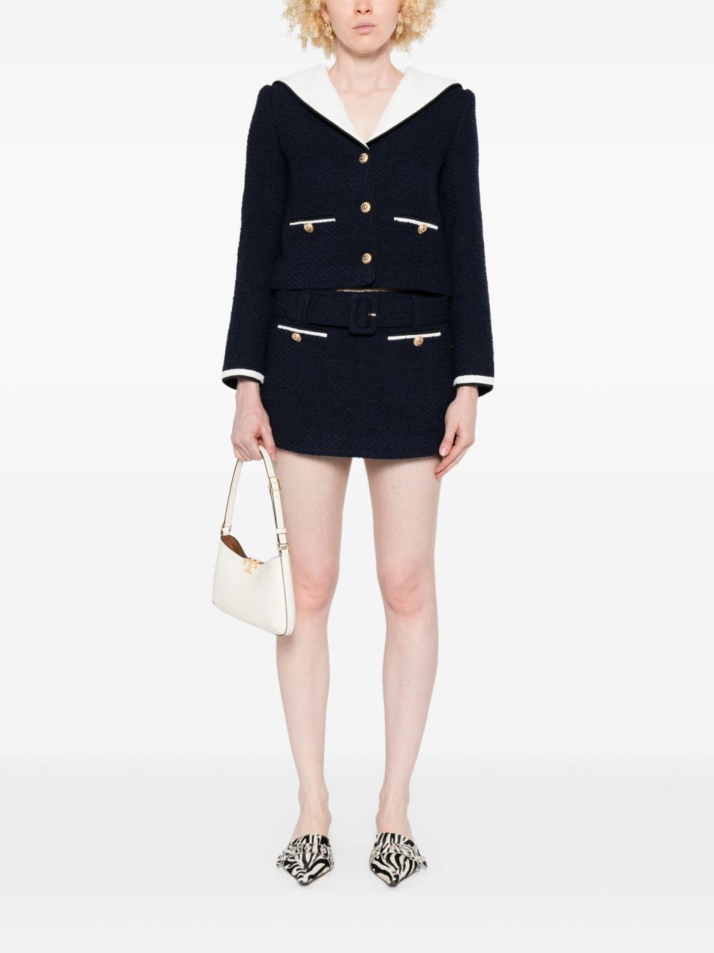 Self Portrait Women Bouclé Short Jacket