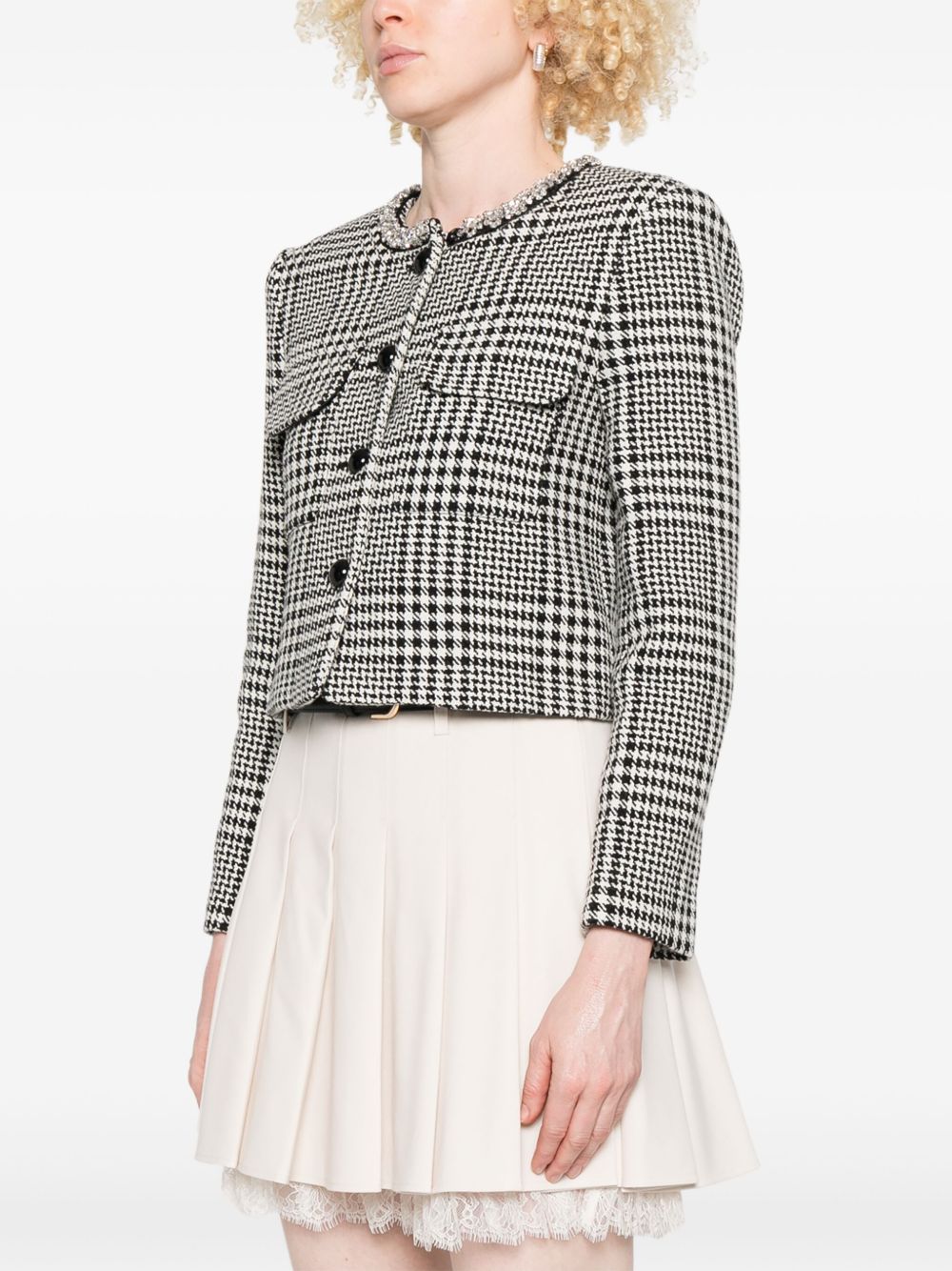 Self Portrait Women Wool Blend Checked Jacket SELF-PORTRAIT