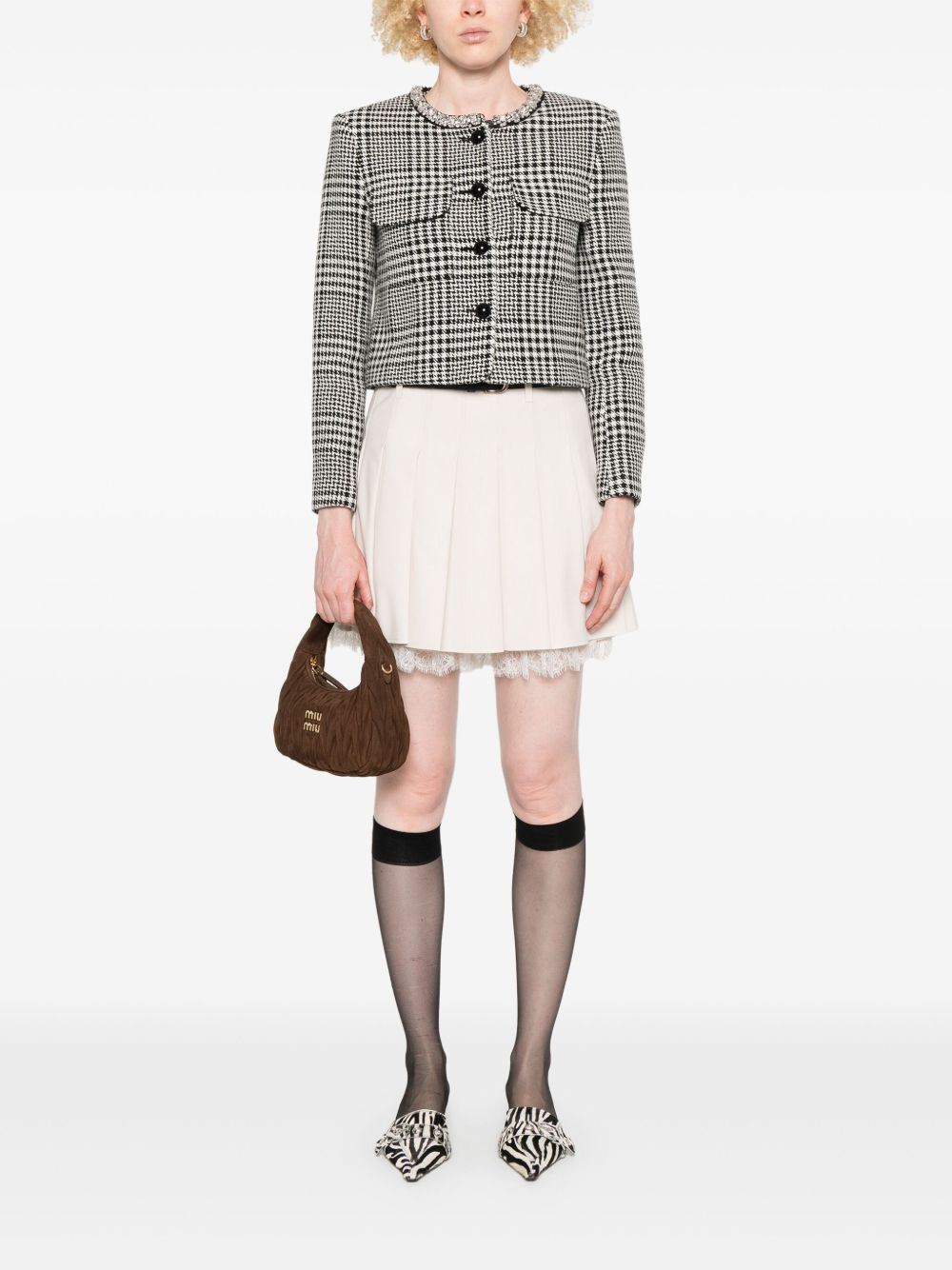 Self Portrait Women Wool Blend Checked Jacket SELF-PORTRAIT