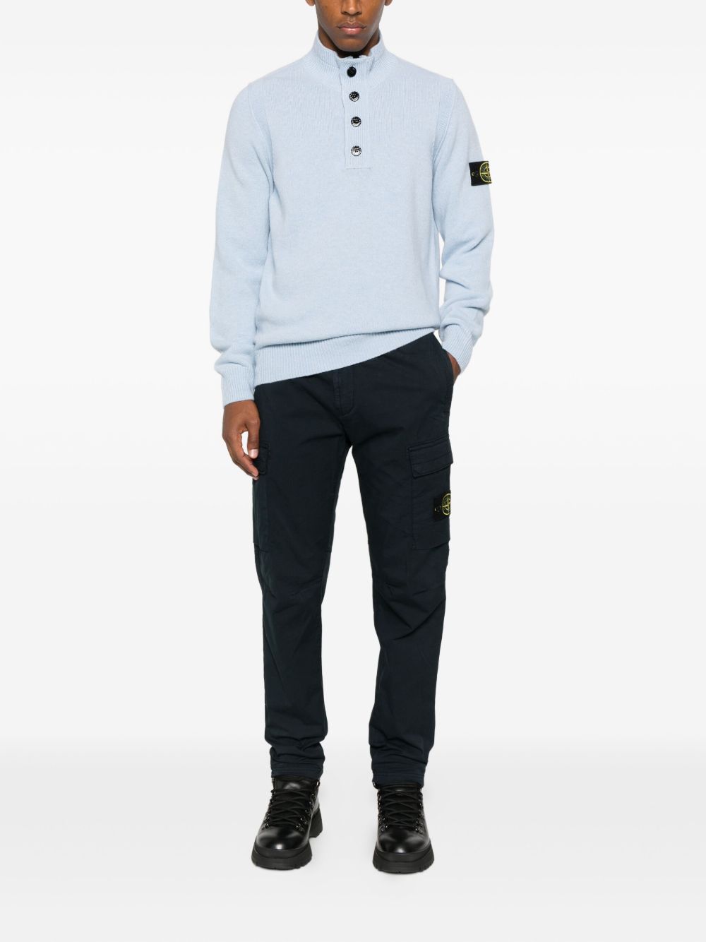 Stone Island Men Cotton Cargo Trousers STONE ISLAND