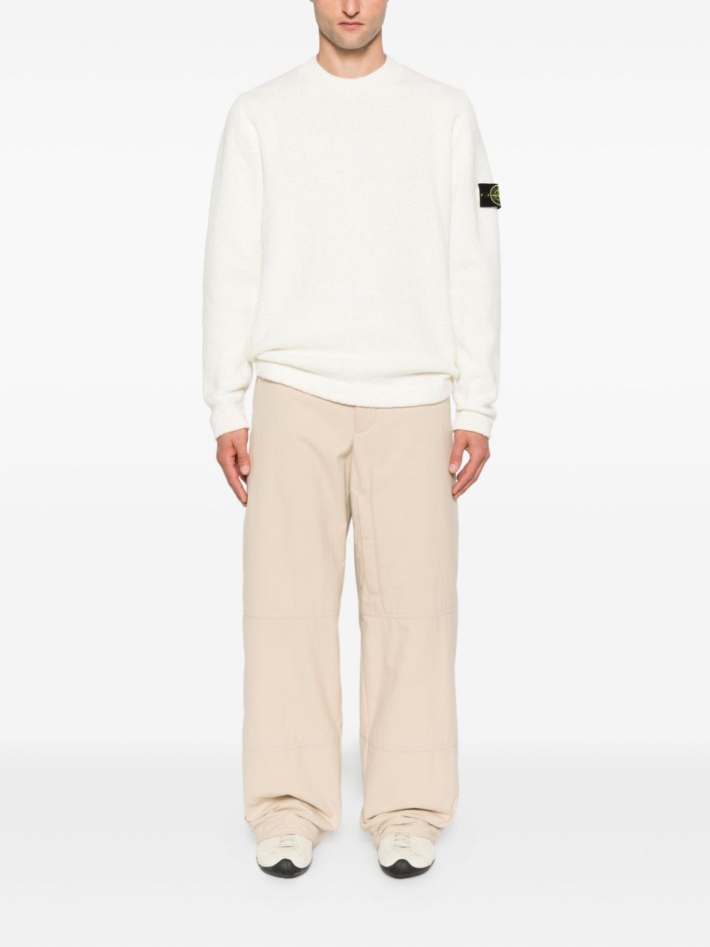 Stone Island Men Wool Blend Crewneck Sweater STONE ISLAND