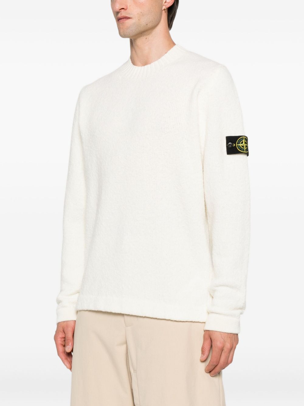 Stone Island Men Wool Blend Crewneck Sweater STONE ISLAND