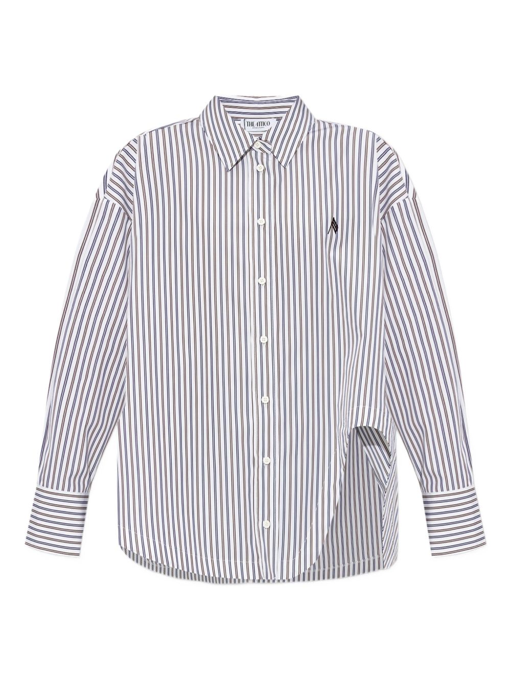 The Attico Women Striped Cotton Shirt THE ATTICO