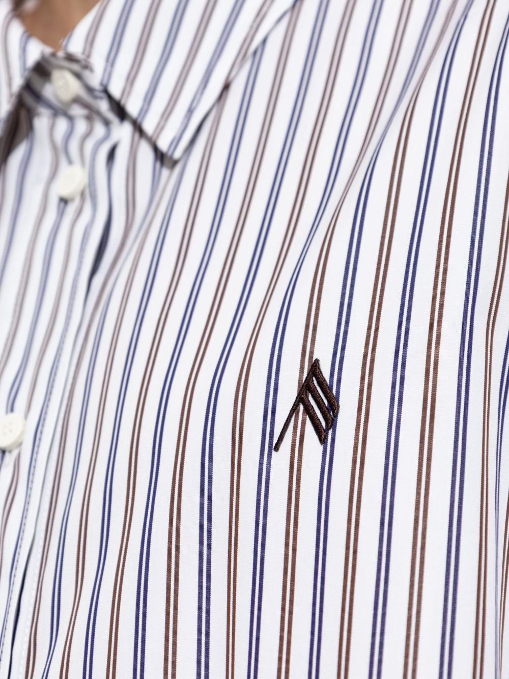 The Attico Women Striped Cotton Shirt THE ATTICO