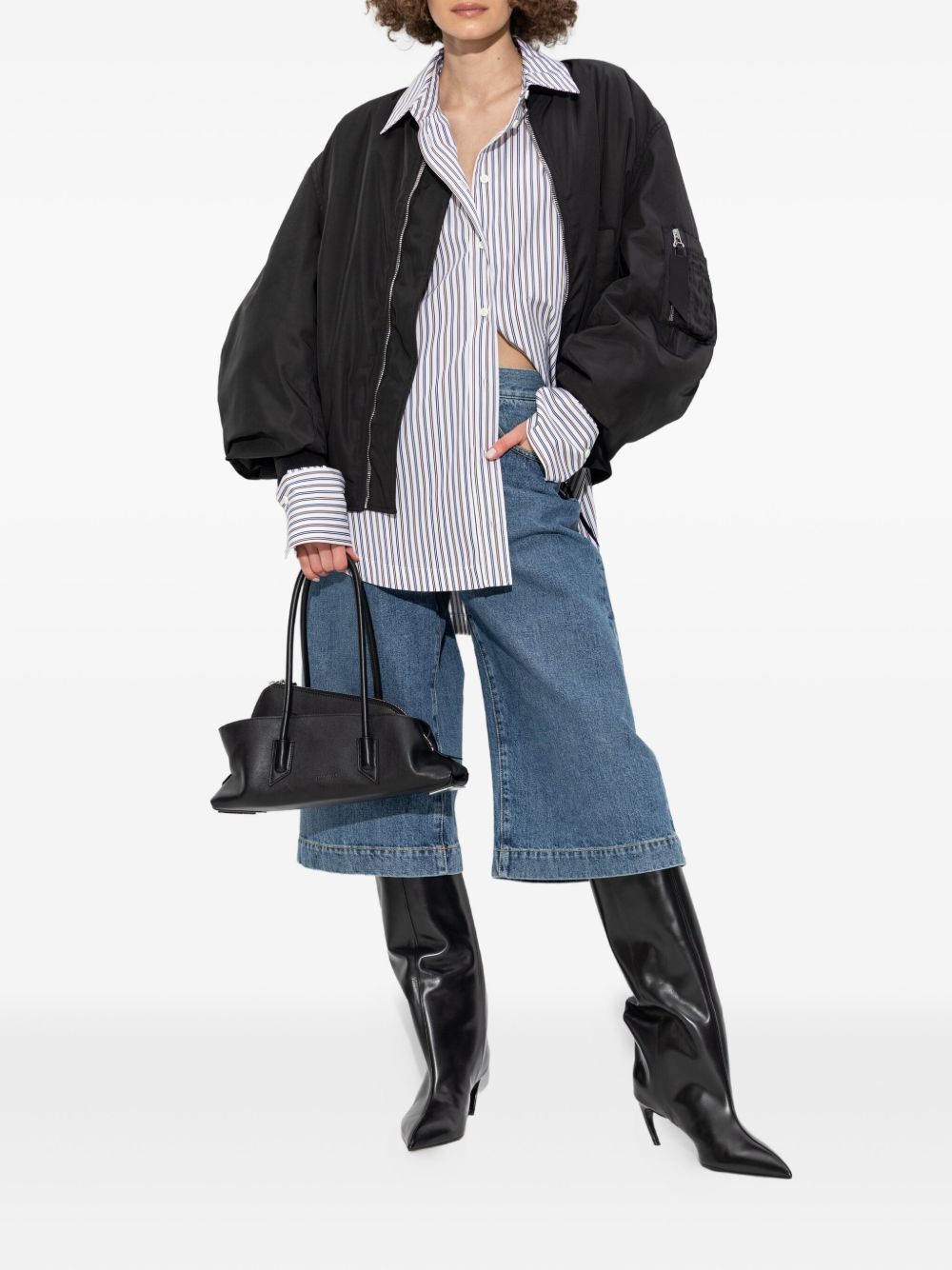 The Attico Women Striped Cotton Shirt THE ATTICO