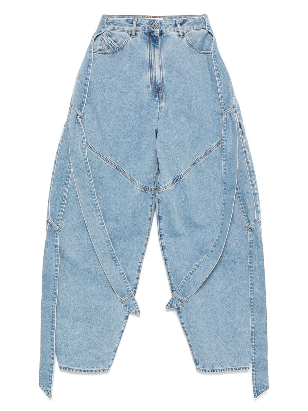 The Attico Women Wide-Leg Denim Jeans