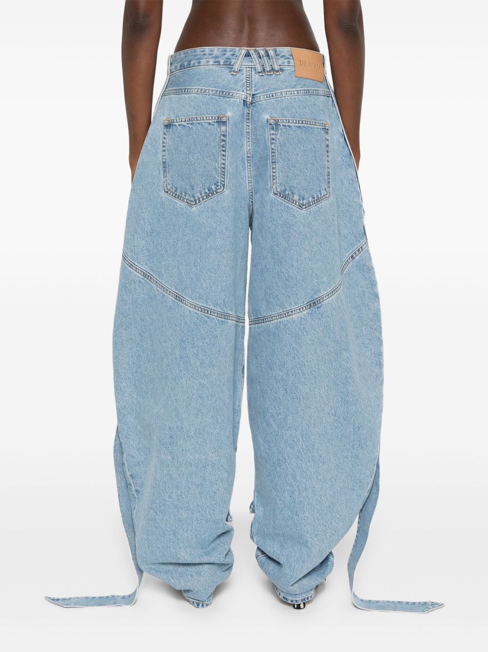 The Attico Women Wide-Leg Denim Jeans