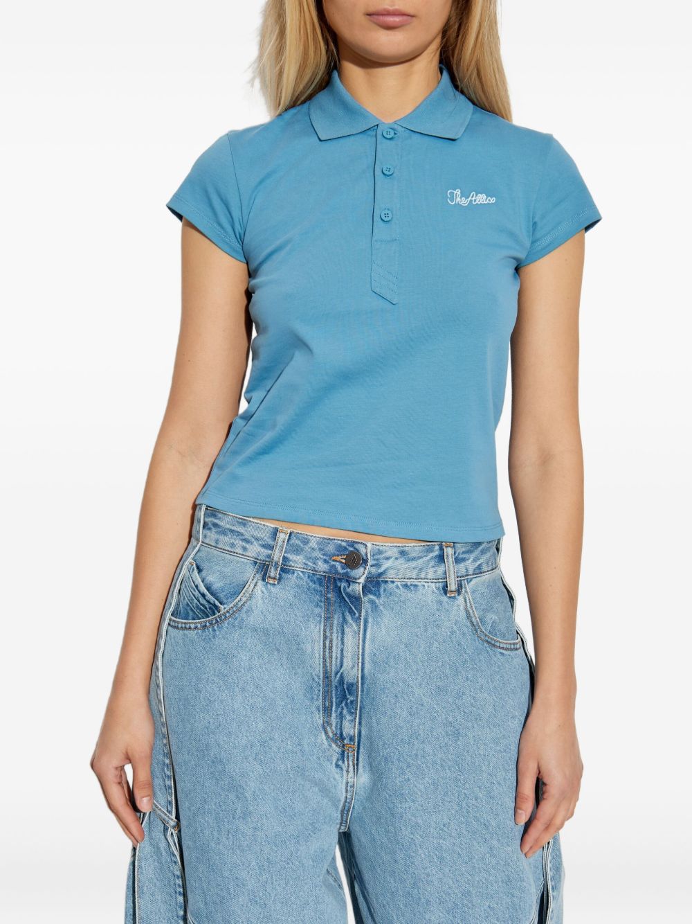 The Attico Women Jersey Polo Shirt THE ATTICO
