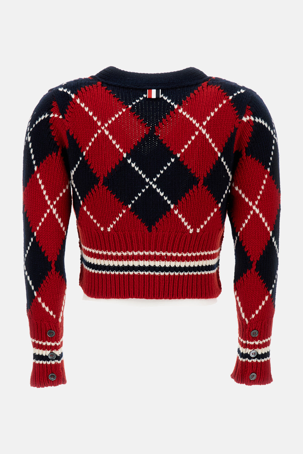 Thom Browne Women Argyle Jersey Cardigan THOM BROWNE