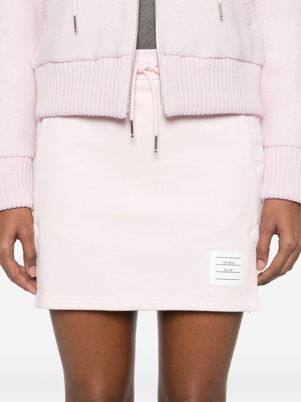 Thom Browne Women 4Bar Cotton Mini Skirt THOM BROWNE