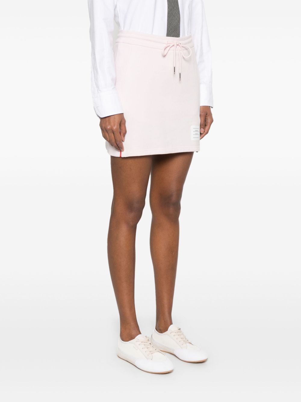 Thom Browne Women 4Bar Cotton Mini Skirt THOM BROWNE