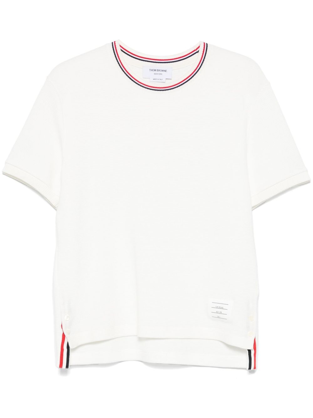 Thom Browne Men Rwb Cotton T-Shirt