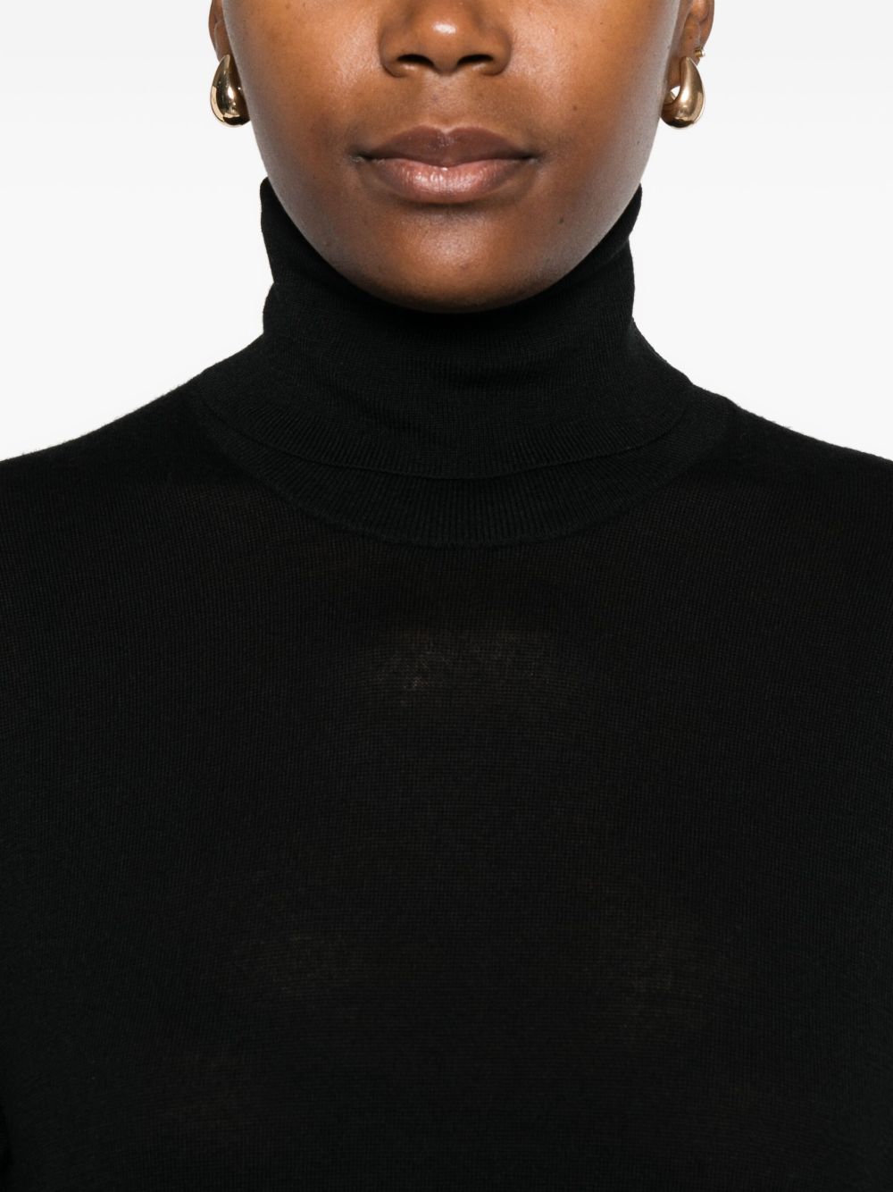 Toteme Women Wool Turtle-Neck Midi Dress TOTEME