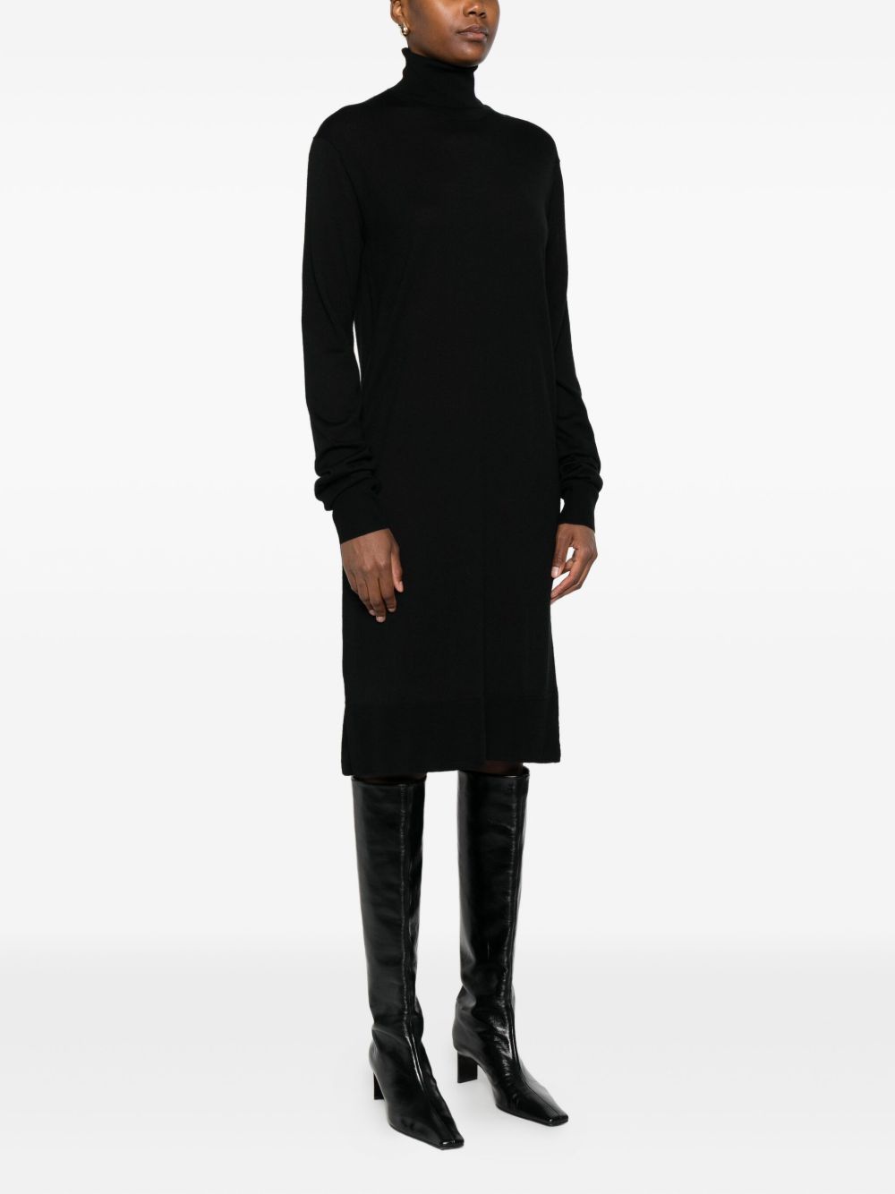 Toteme Women Wool Turtle-Neck Midi Dress TOTEME