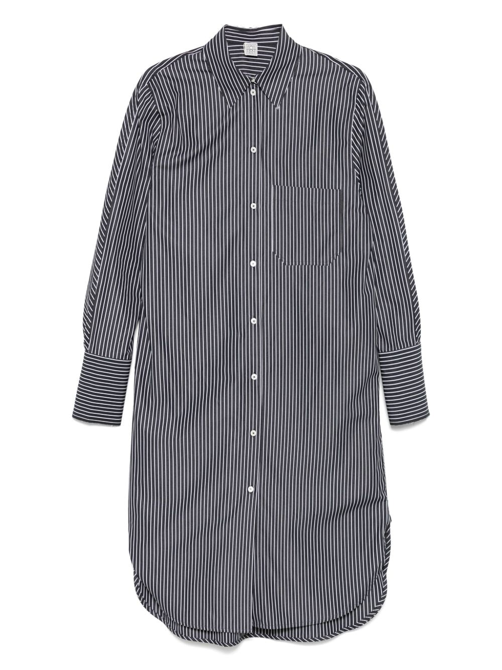 Toteme Women Striped Cotton Shirtdress TOTEME