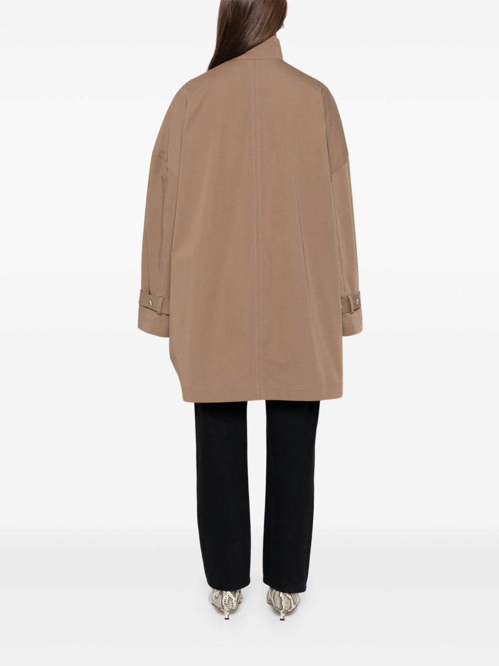 Toteme Women Organic Cotton Oversized Trench Coat TOTEME