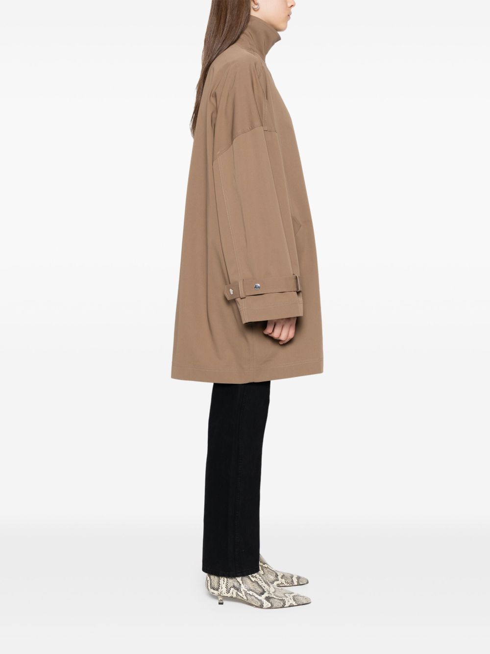 Toteme Women Organic Cotton Oversized Trench Coat TOTEME