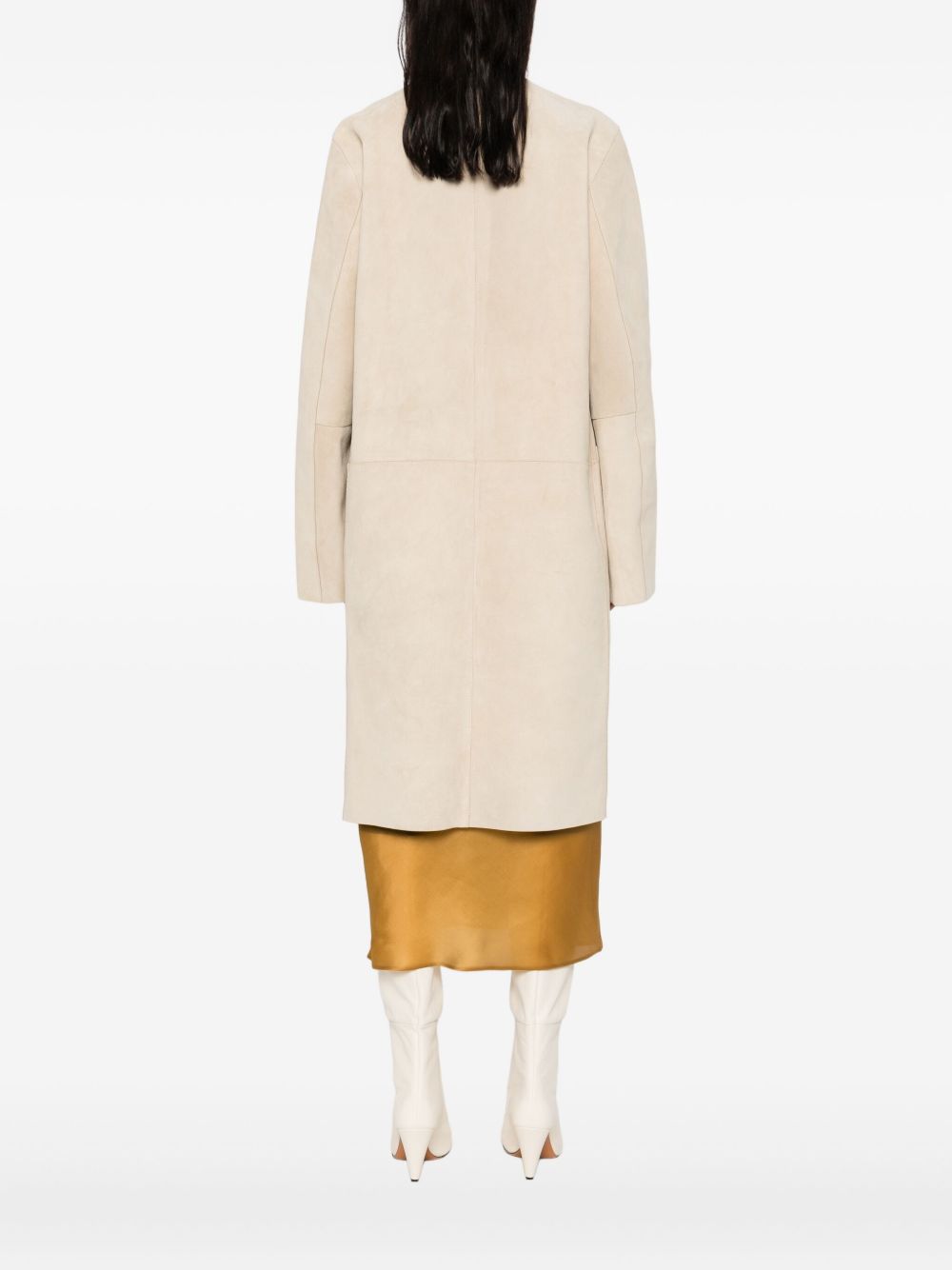 Toteme Women Suede Leather Coat
