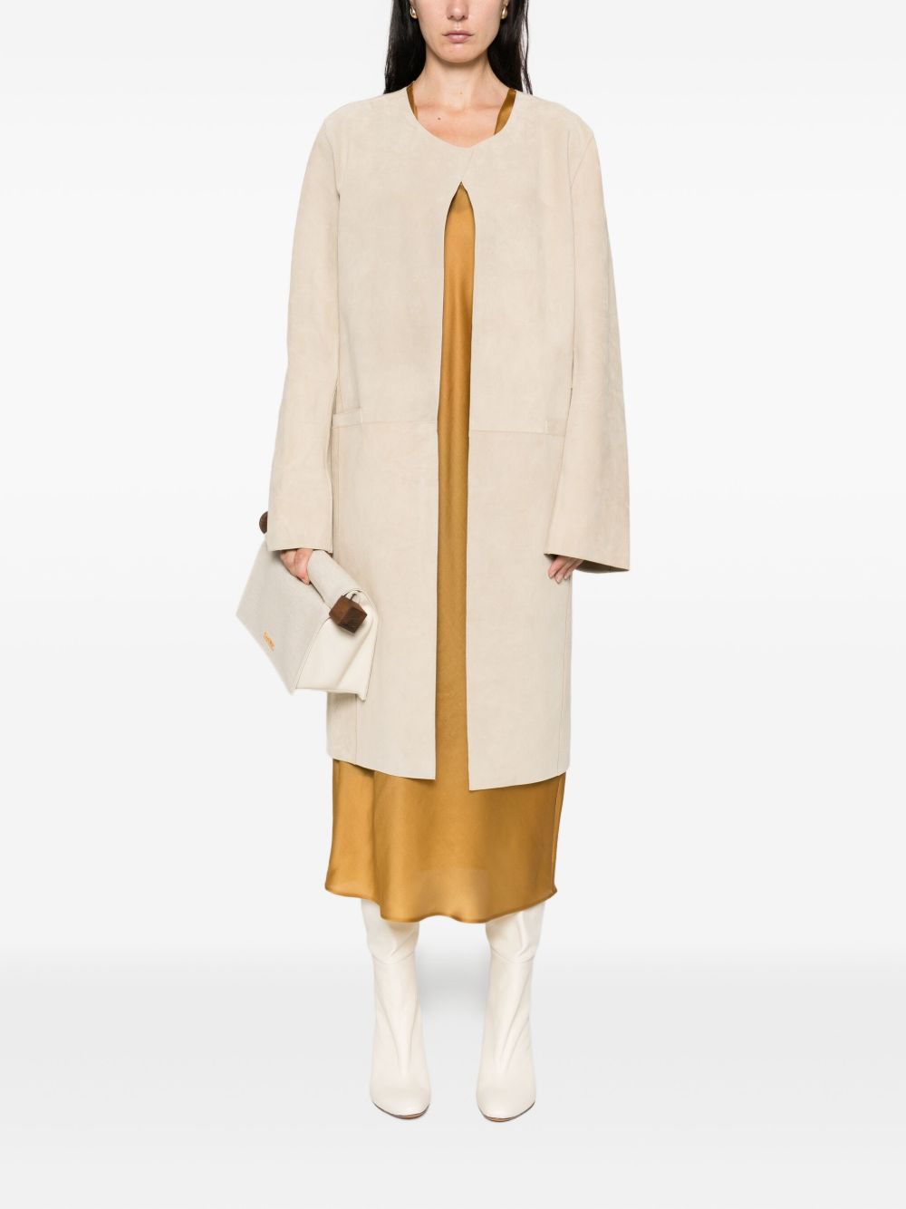 Toteme Women Suede Leather Coat