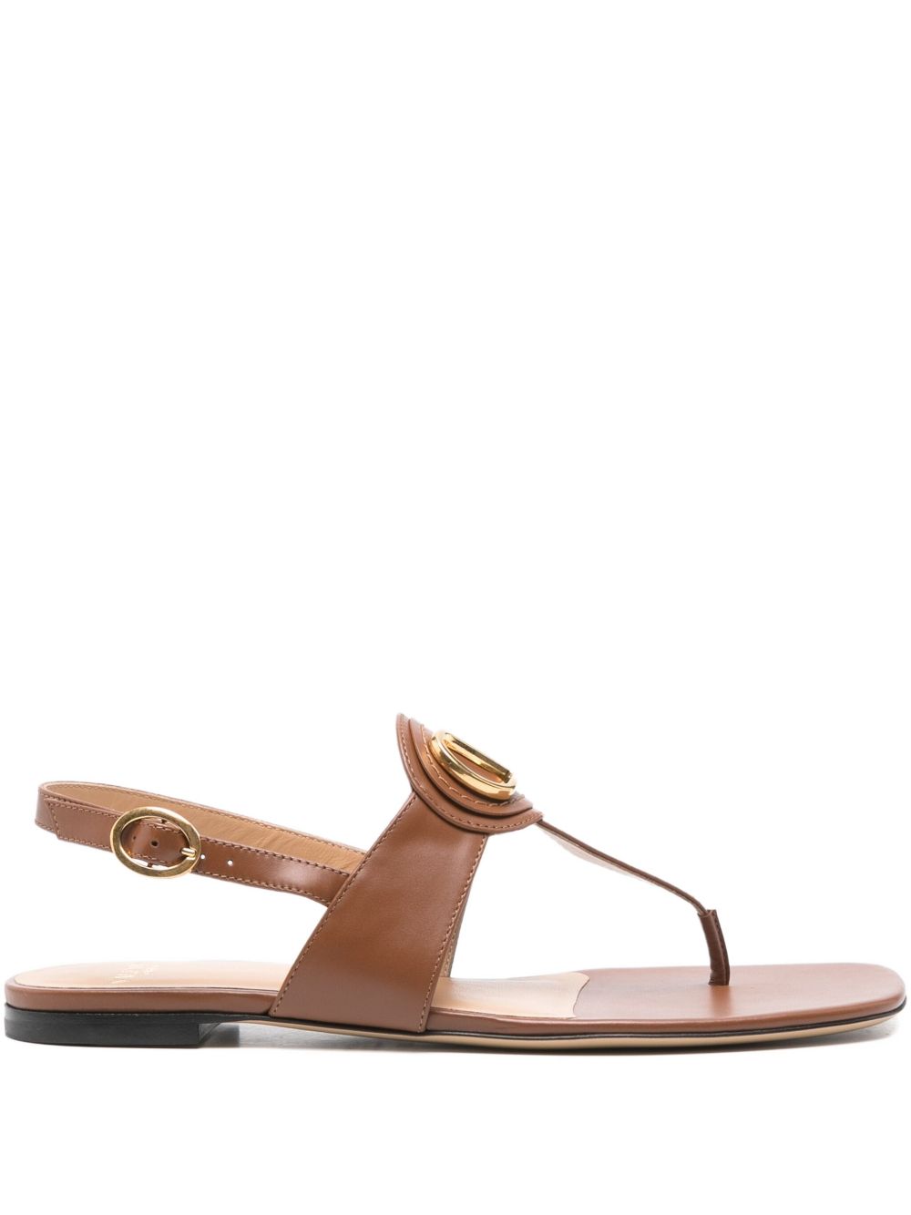 Valentino Garavani Women Vlogo Signature Leather Thong Sandals VALENTINO GARAVANI