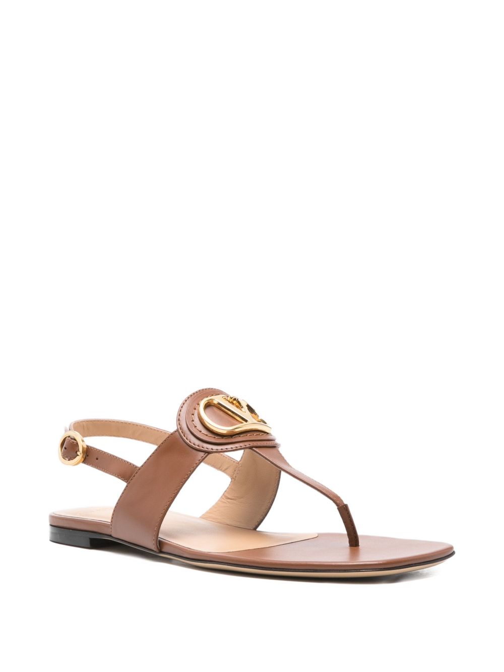 Valentino Garavani Women Vlogo Signature Leather Thong Sandals VALENTINO GARAVANI