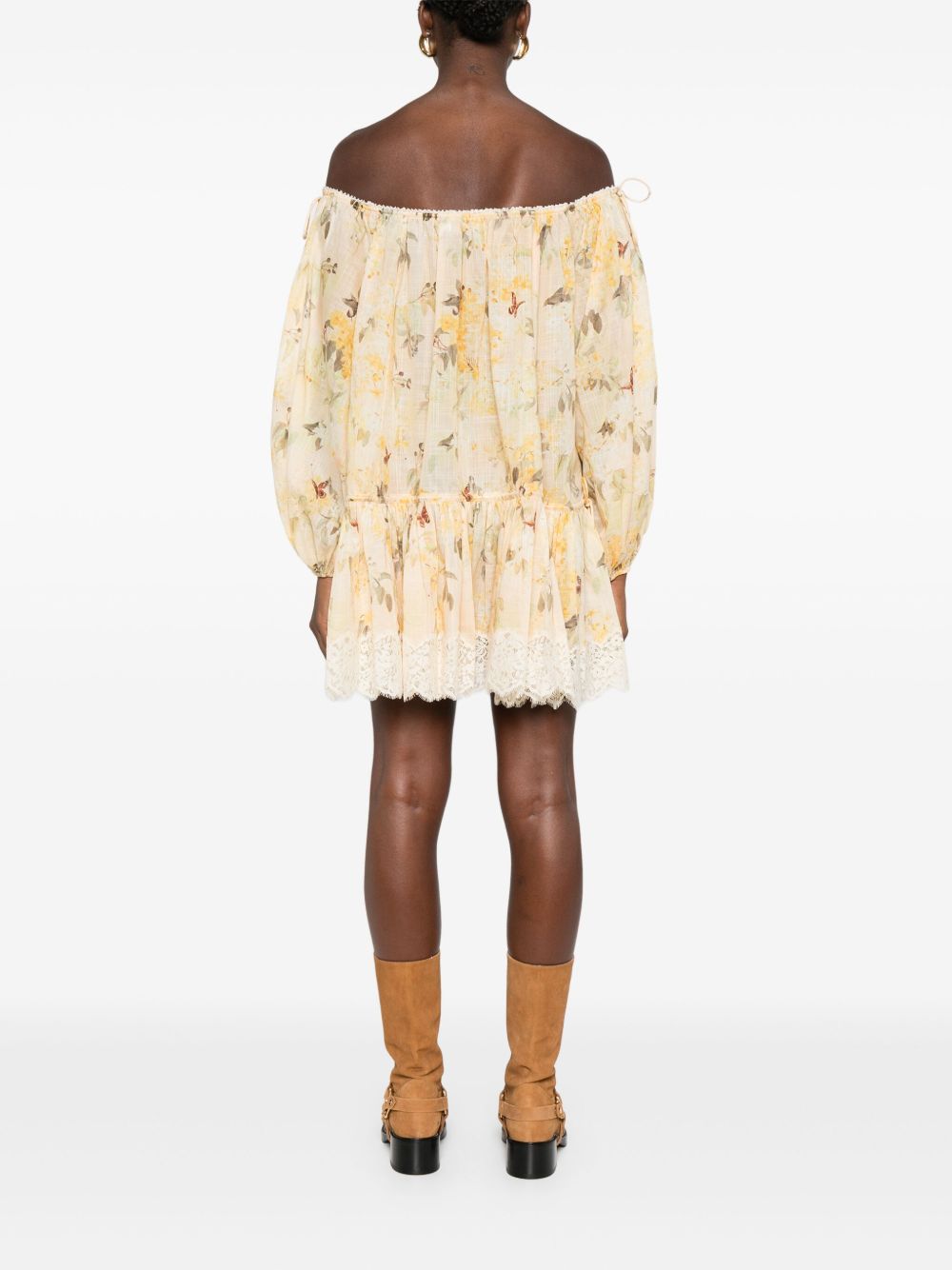 Zimmermann Women Cascadian Cotton Mini Dress ZIMMERMANN
